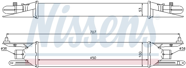NISSENS 96604 - Интеркулер