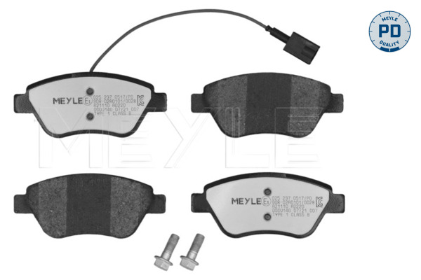 MEYLE 025 237 0517/PD - Комплект тормозных колодок, дисковый тормоз MEYLE-PD: Advanced performance and design.