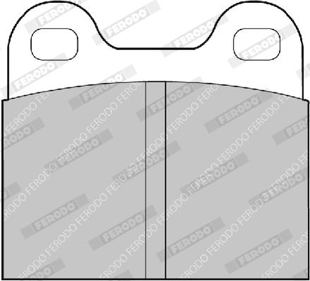 FERODO FDB3M - Комплект тормозных колодок, дисковый тормоз PREMIER ECO FRICTION