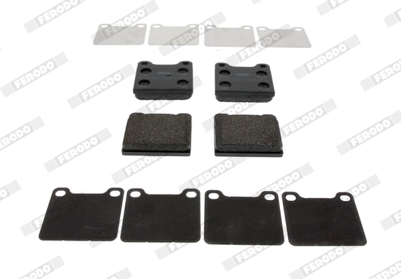FERODO FDB704 - Комплект тормозных колодок, дисковый тормоз PREMIER ECO FRICTION
