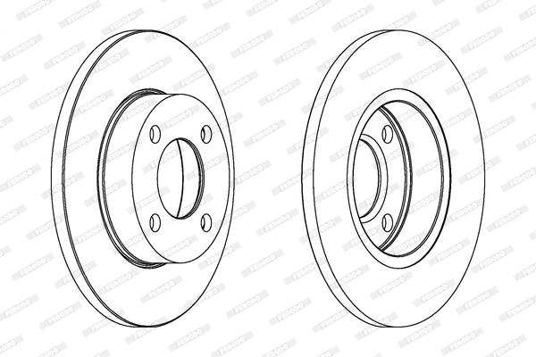 FERODO DDF048 - Тормозной диск PREMIER