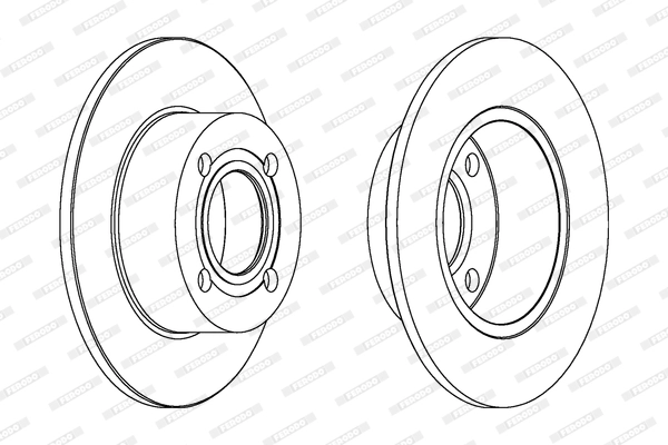 FERODO DDF128 - Тормозной диск PREMIER