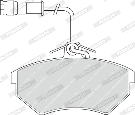 FERODO FDB954 - Комплект тормозных колодок, дисковый тормоз PREMIER ECO FRICTION