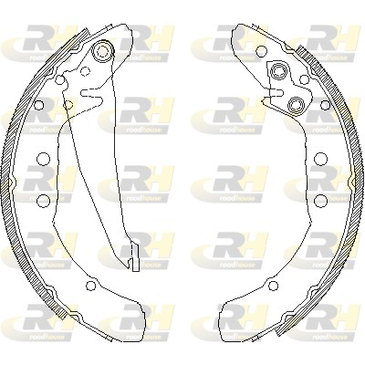 ROADHOUSE 4397.00 - Колодки барабанные