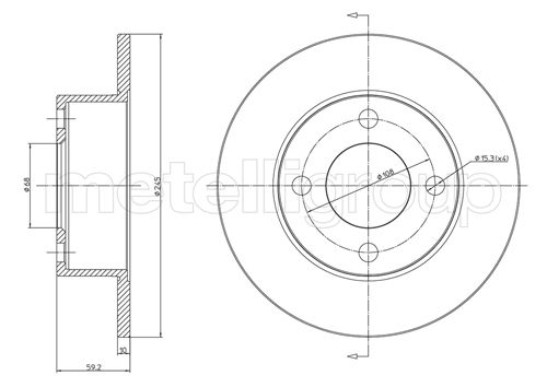 TRUSTING DF134 - Тормозные диски