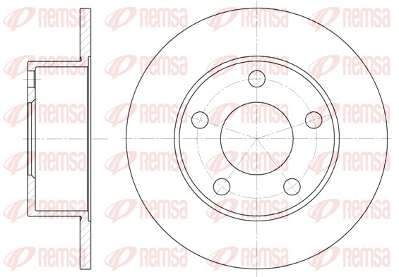 REMSA 6121.00 - Тормозные диски