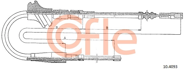 COFLE 10.4093 - Трос ручника
