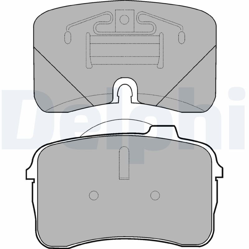 DELPHI LP933 - Тормозные колодки 