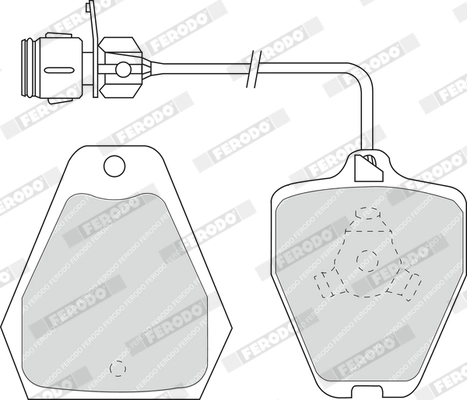 FERODO FDB985 - Комплект тормозных колодок, дисковый тормоз PREMIER ECO FRICTION