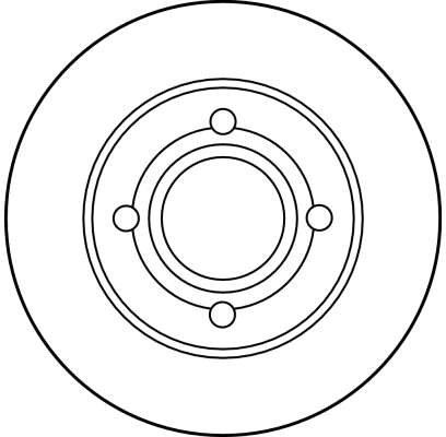 TRW DF1536 - Тормозные диски