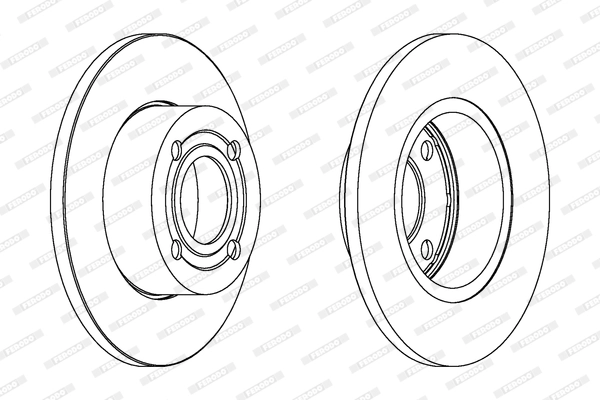 FERODO DDF318 - Тормозной диск PREMIER