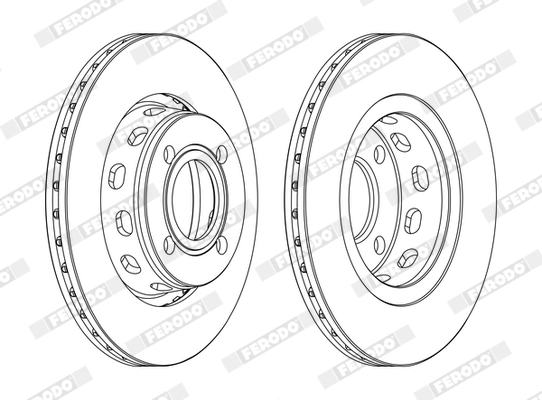 FERODO DDF517C - Тормозной диск PREMIER Coat+ disc