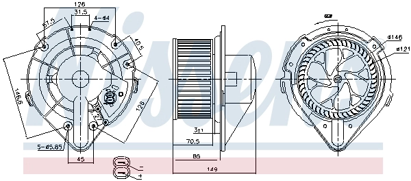 NISSENS 87064 - Моторчик печки