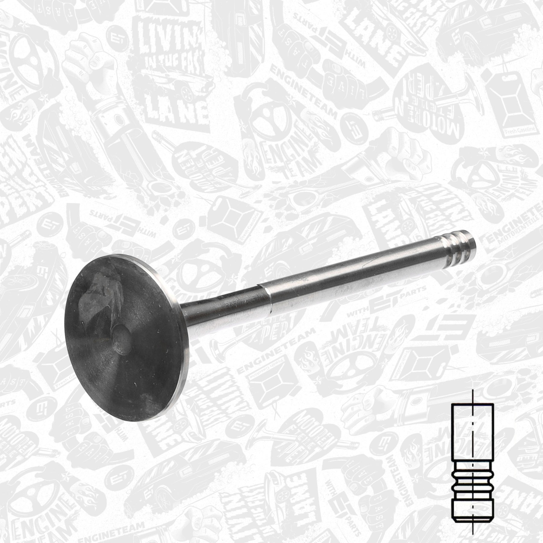 ET ENGINETEAM VE0027 - Выпускной клапан