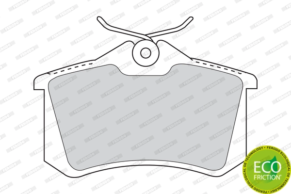 FERODO FDB1788 - Комплект тормозных колодок, дисковый тормоз PREMIER ECO FRICTION