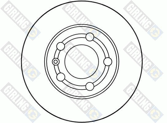 GIRLING 6028054 - Тормозные диски