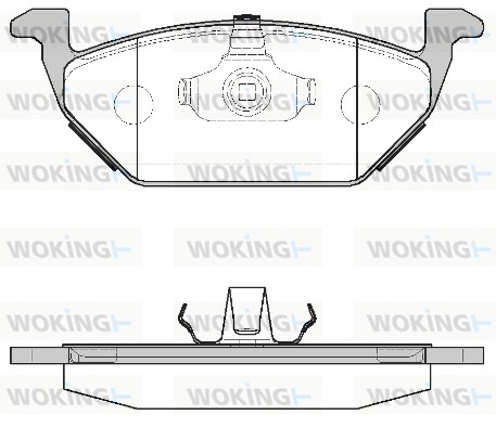 WOKING P7333.00 - Тормозные колодки 