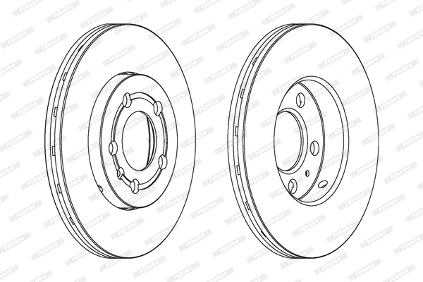 FERODO DDF927C - Тормозной диск PREMIER Coat+ disc