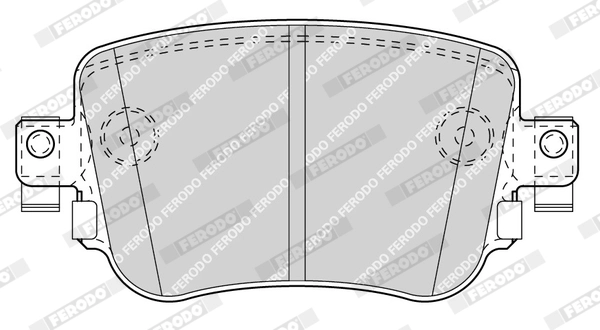 FERODO FDB4485 - Комплект тормозных колодок, дисковый тормоз PREMIER ECO FRICTION