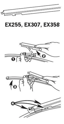 TRICO EX307 - Щетка стеклоочистителя TRICO EXACT FIT REAR