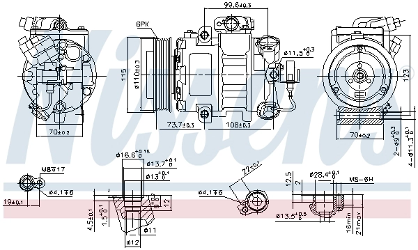 NISSENS 89026 - Компрессор кондиционера