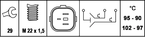 Датчик включения вентилятора