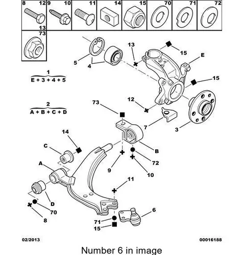 PSA 364051 - опора шаровая! с г/у\ Peugeot Partner 98>