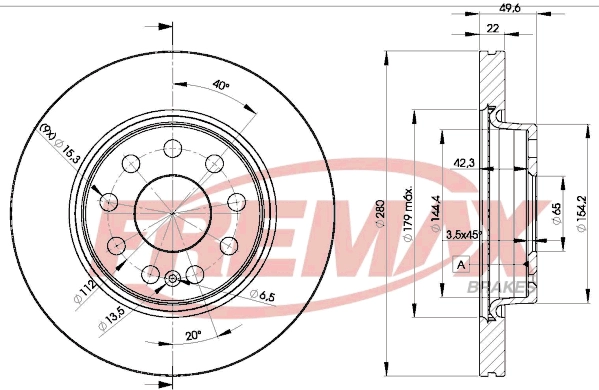 FREMAX BD-5614 - Тормозные диски