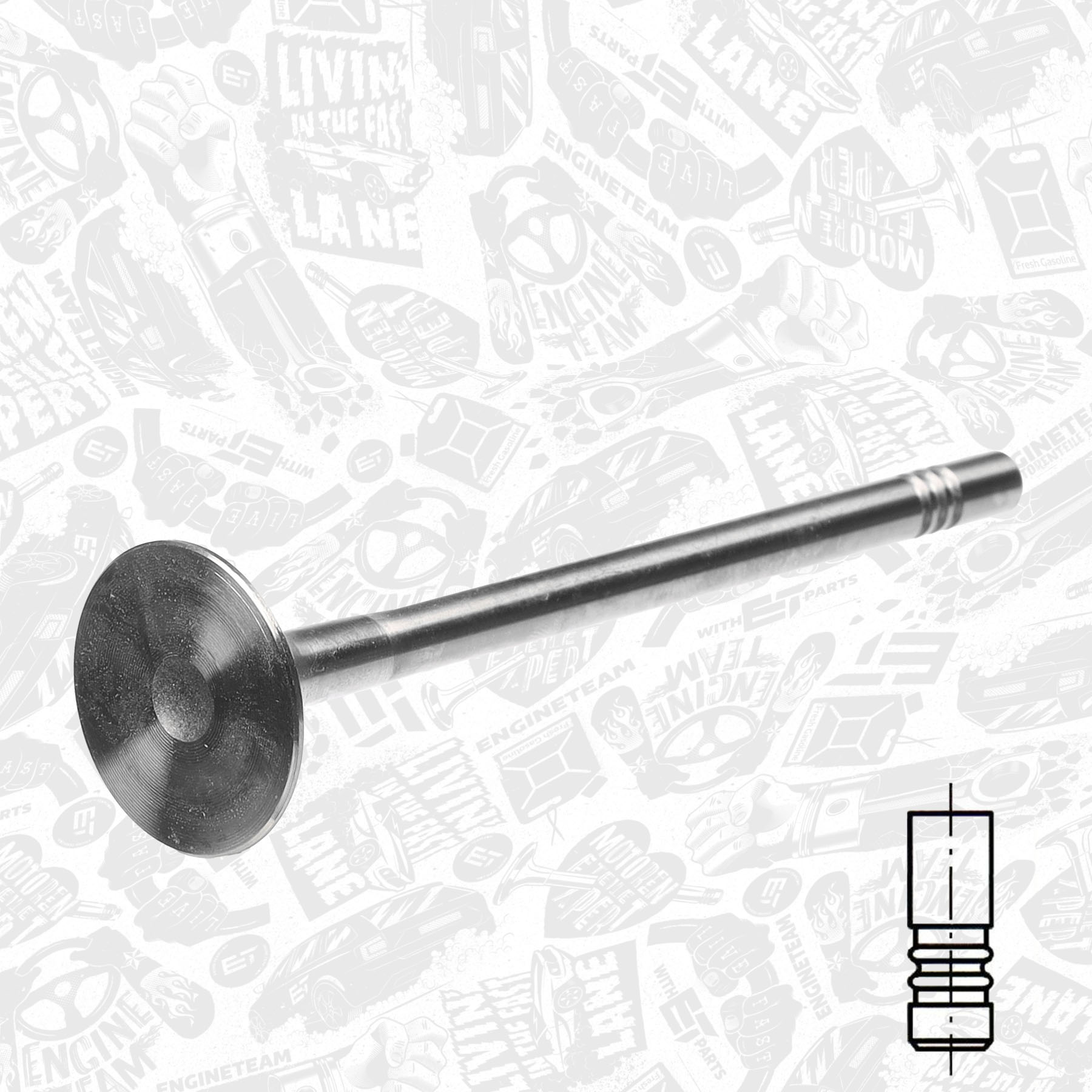 ET ENGINETEAM VE0075 - Выпускной клапан