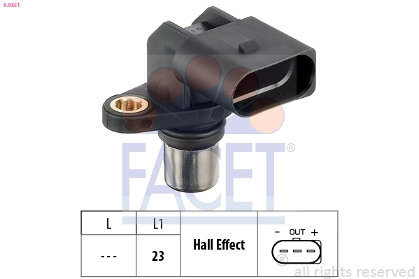 FACET 9.0351 - Датчик распредвала