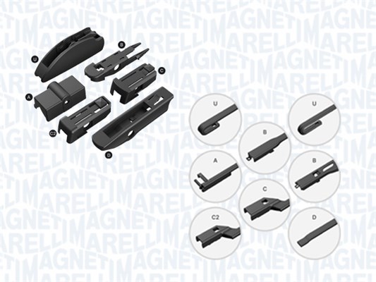 MAGNETI MARELLI 000713617510 - Щетки стеклоочистителя