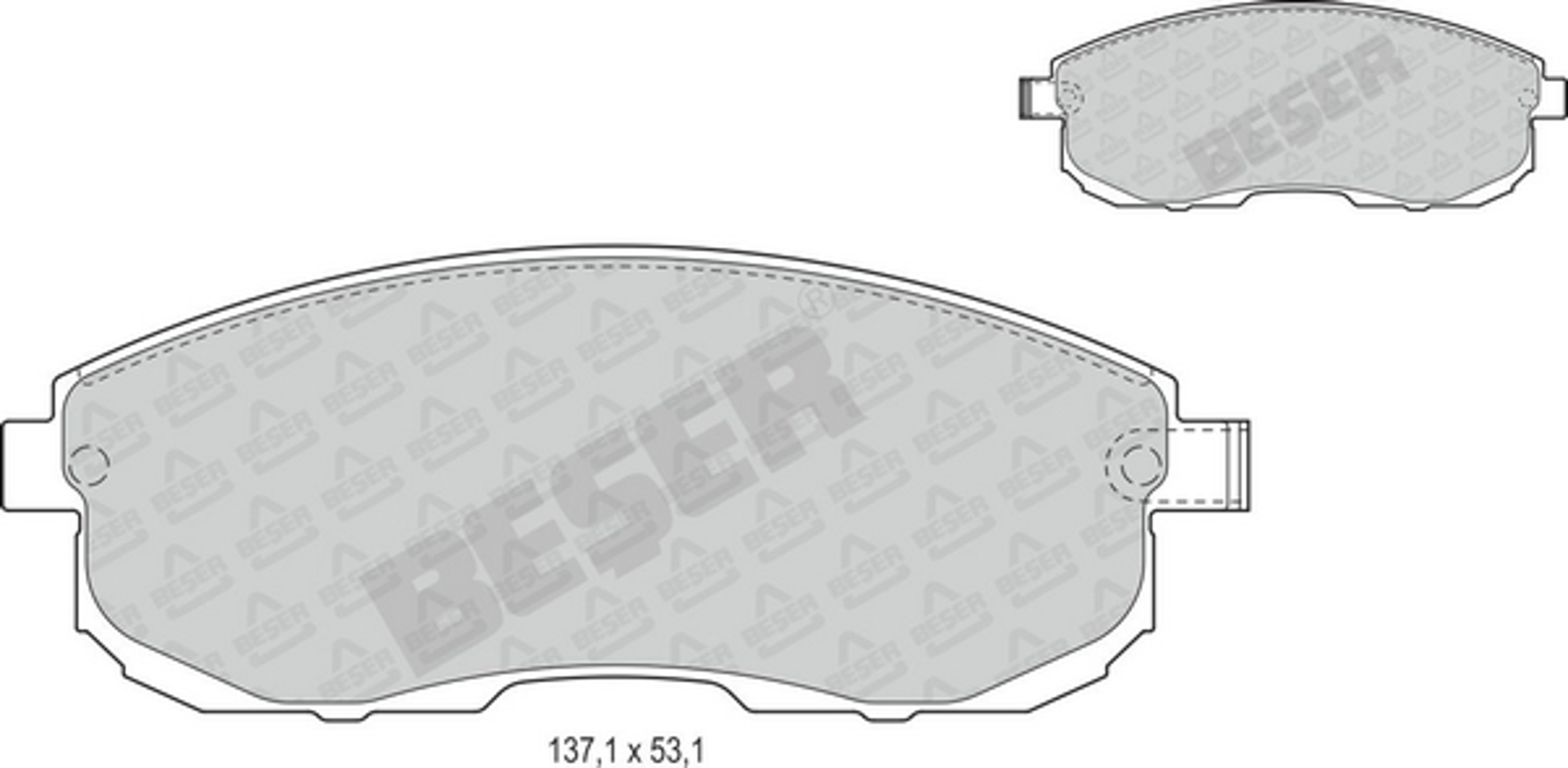 BESER 3699 - Колодки тормозные дисковые перед INFINITI I30, NISSAN ALTIMA, MAXIMA 97-
