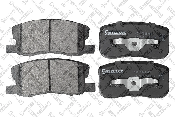 STELLOX 000 726B-SX - Тормозные колодки 
