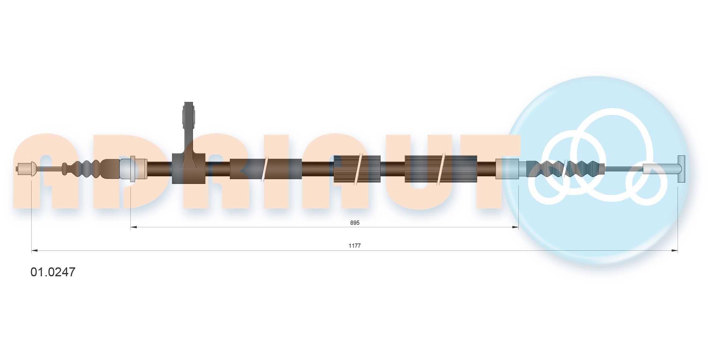 ADRIAUTO 01.0247 - Трос ручника