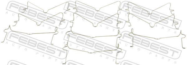 FEBEST 0103-002-PCS10 - Пружинки тормозных колодок