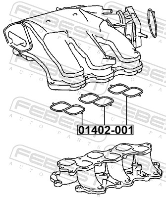 FEBEST 01402-001 - Прокладка впускного коллектора