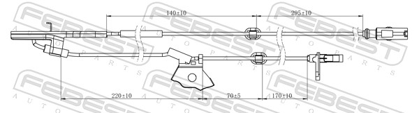FEBEST 01606-006 - Датчик АБС (ABS)