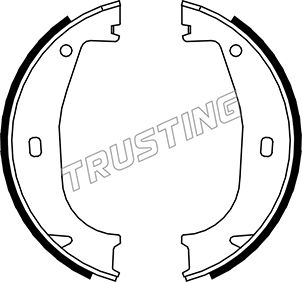 TRUSTING 019.026 - Барабанные колодки