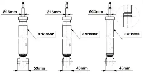 MONROE 376195sp - амортизатор задний газовый