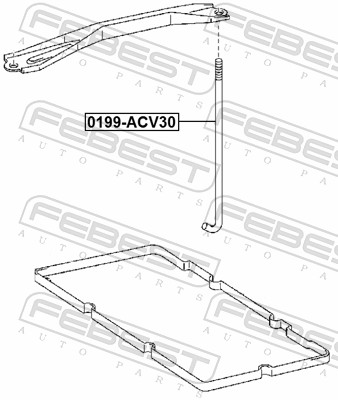 FEBEST 0199-ACV30 - Крепления аккумулятора