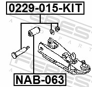FEBEST 0229-015-KIT - Развальные болты