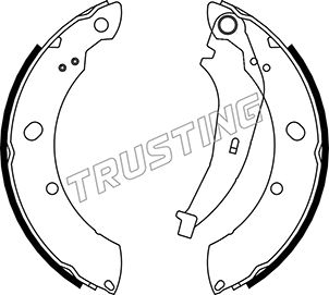 TRUSTING 023.008 - Барабанные колодки