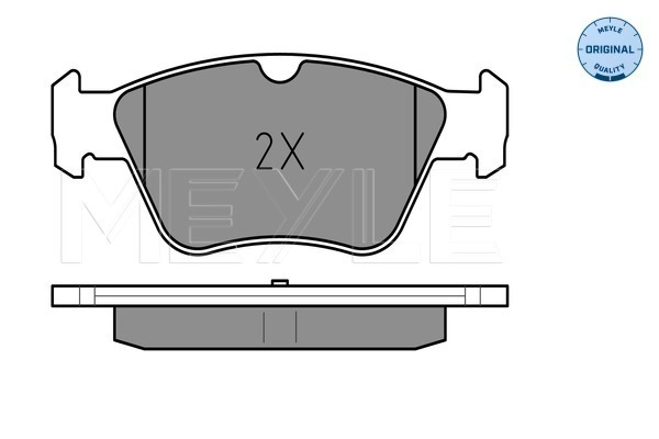 MEYLE 025 216 6419 - Комплект тормозных колодок, дисковый тормоз MEYLE-ORIGINAL: True to OE.