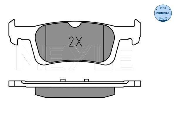 MEYLE 025 228 0714 - Комплект тормозных колодок, дисковый тормоз MEYLE-ORIGINAL: True to OE.