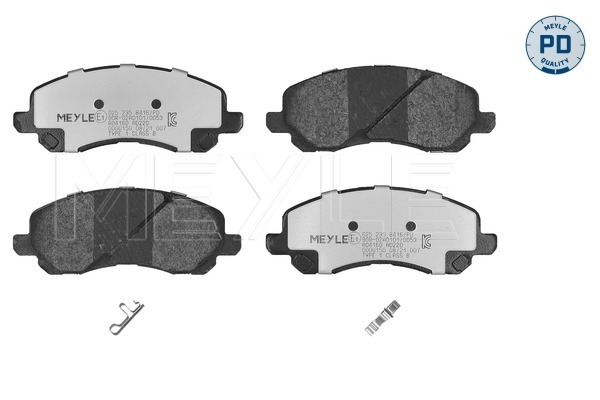 Комплект тормозных колодок, дисковый тормоз MEYLE-PD: Advanced performance and design.