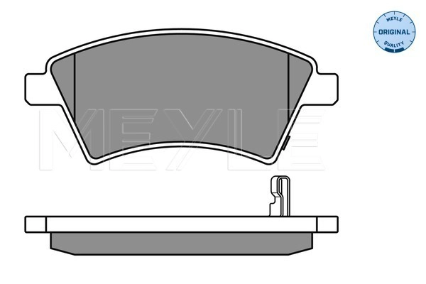 MEYLE 025 243 9116/W - Комплект тормозных колодок, дисковый тормоз MEYLE-ORIGINAL: True to OE.