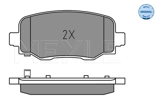 MEYLE 025 257 3418 - Комплект тормозных колодок, дисковый тормоз MEYLE-ORIGINAL: True to OE.