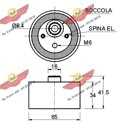AUTOKIT 03.150 - Натяжной ролик ГРМ