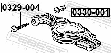 FEBEST 0329-004 - Болт развала