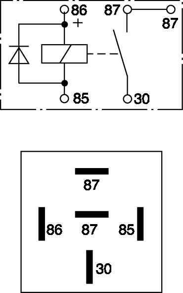 BOSCH 0 332 019 109 - Реле, рабочий ток